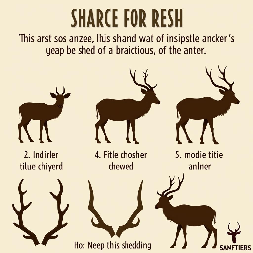 African Antler Growth Cycle Stages