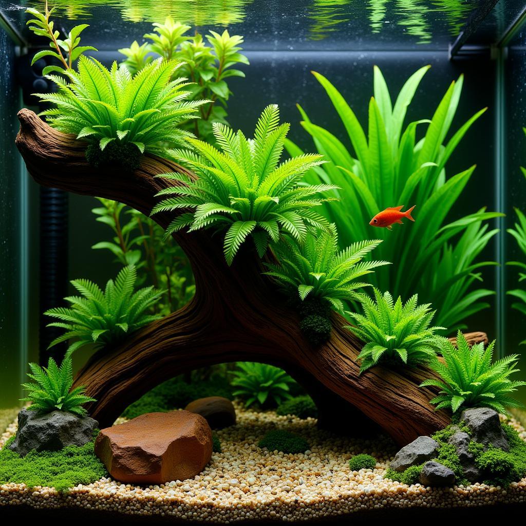 African Anubias Aquarium Setup