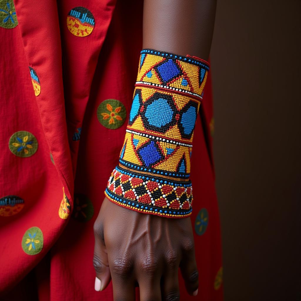 Maasai Beaded Arm Cuff