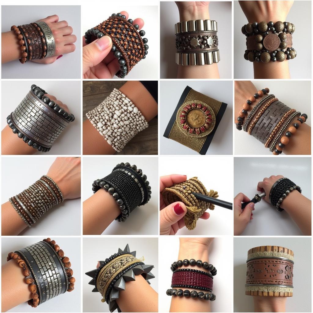 Diverse Materials and Techniques in African Arm Cuff Making