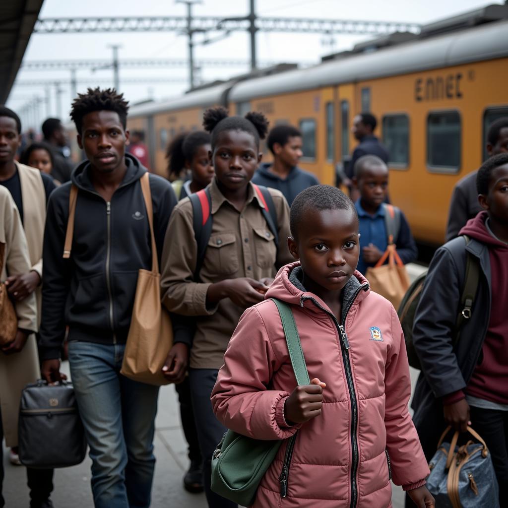 African Asylum Seekers Arriving in Germany