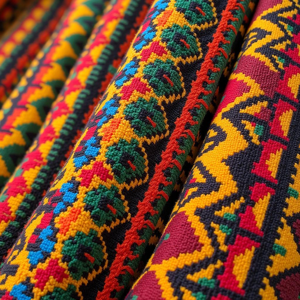 Vibrant Kente Cloth Patterns