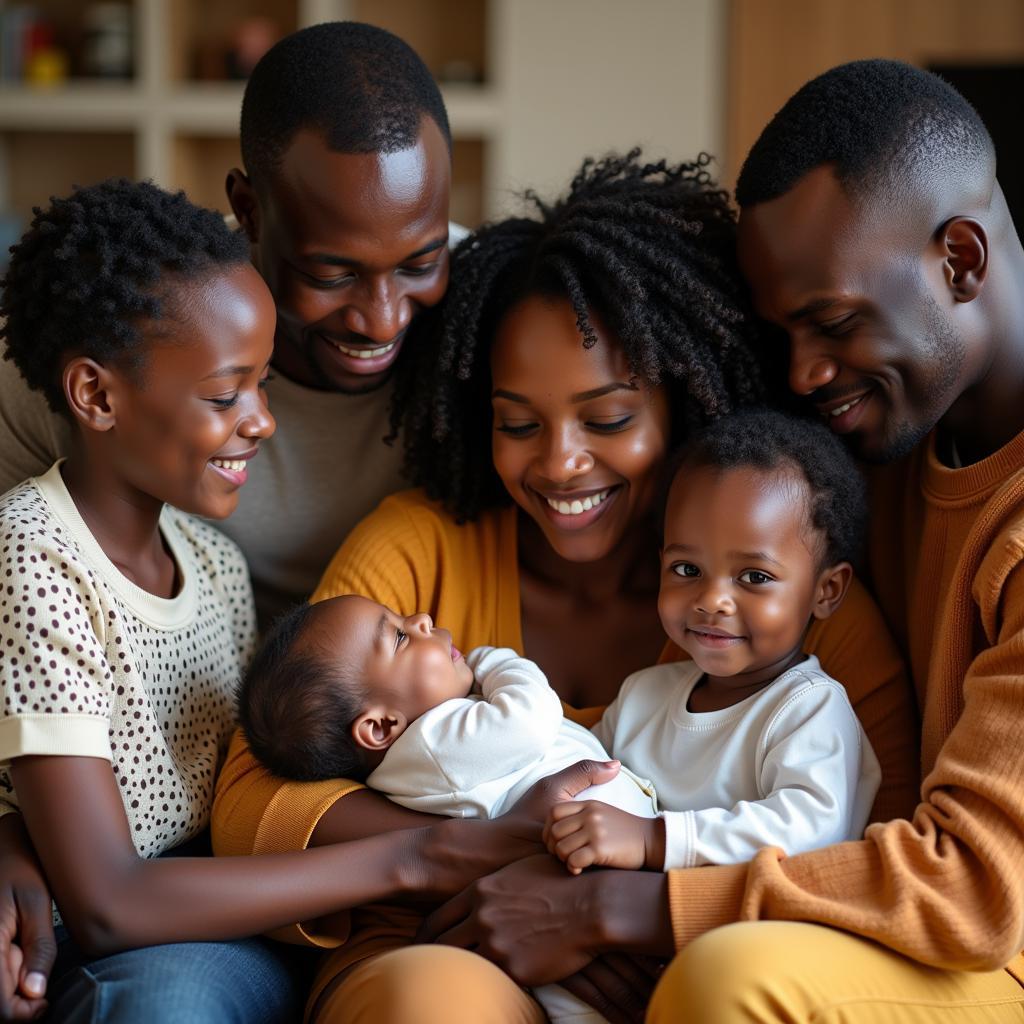 African Baby Boy Names Starting with D: Family Portrait