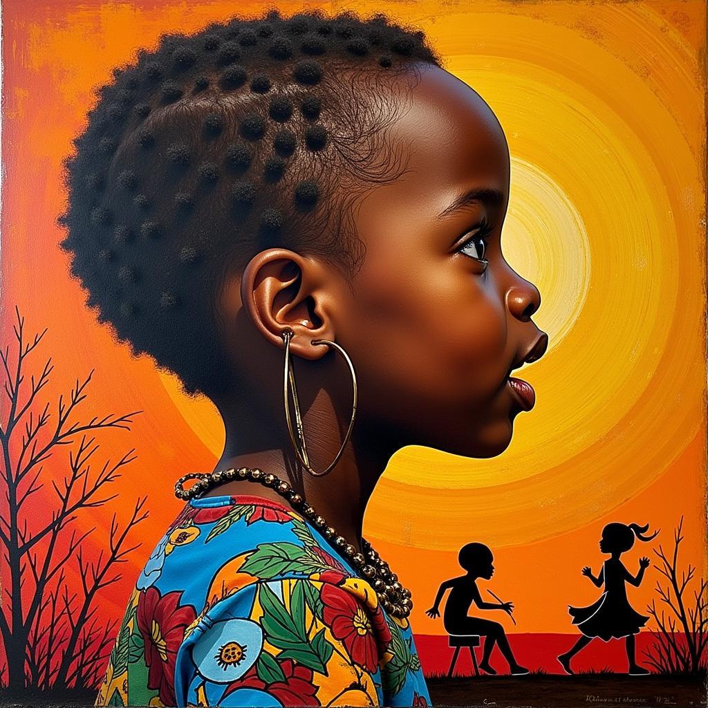 African Baby Side Face in Cultural Context