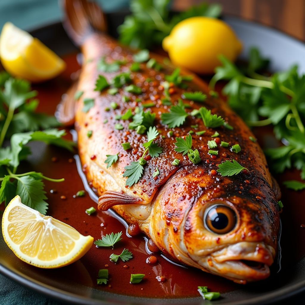 African Baked Fish with Chermoula Marinade