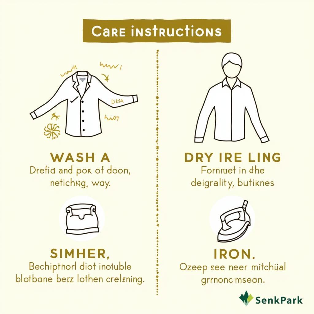 African Bamboo Shirt Care Instructions