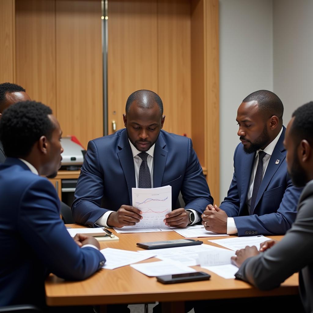 African Bank Directors in a Board Meeting