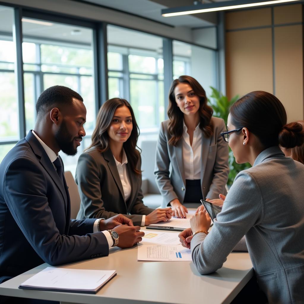 African Bank Team Meeting in Progress