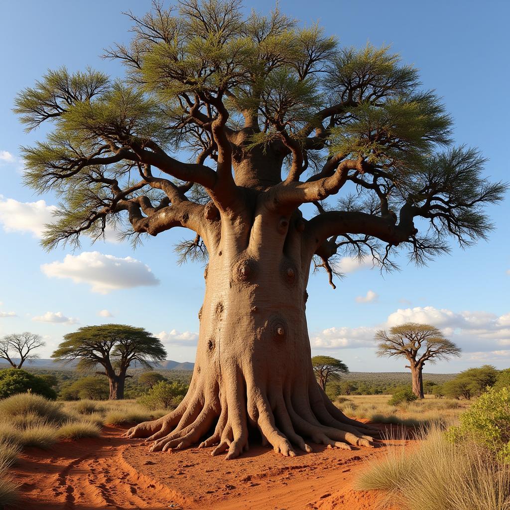 Baobab Tree Storing Water