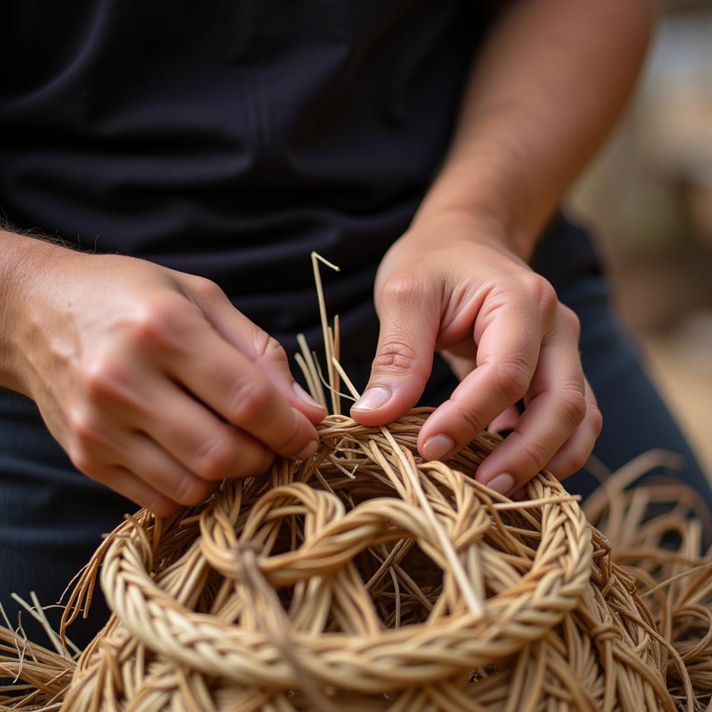 The Intricate Process of African Basket Weaving