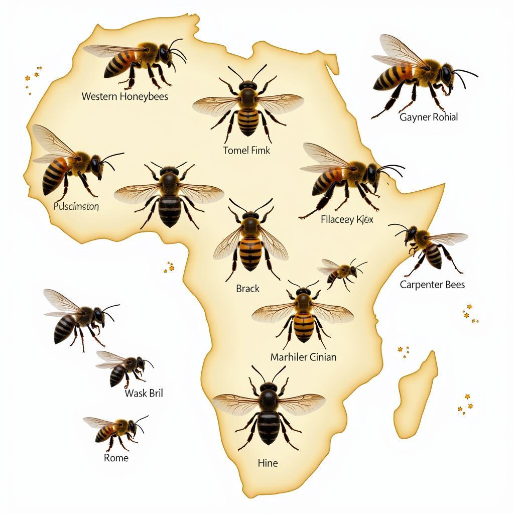 African Bee Species Diversity: A Visual Exploration of Various Bee Types in Africa