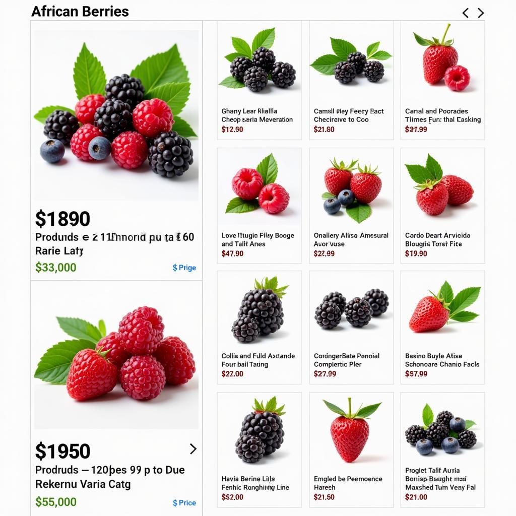 African Berries in the Online Market