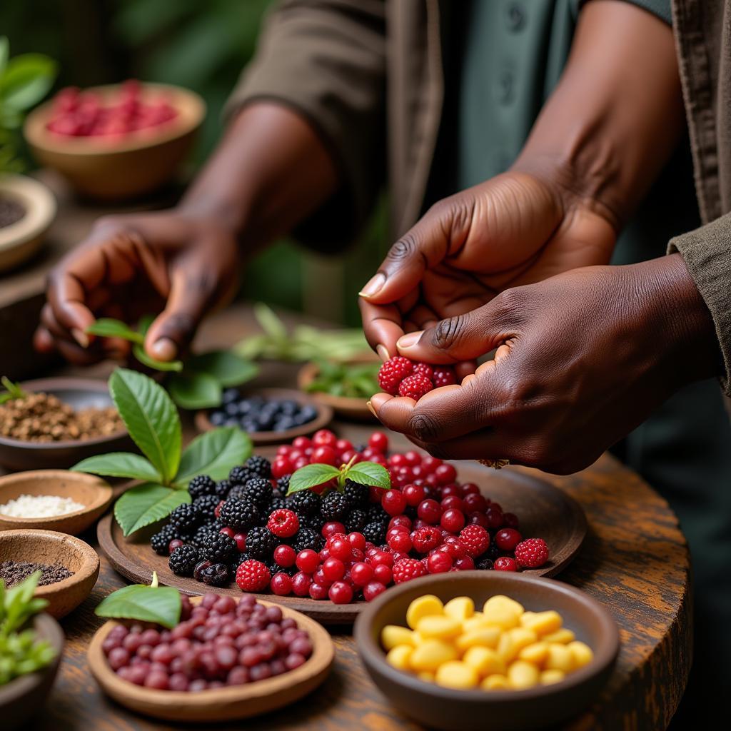 African Berries Used in Traditional Medicine Preparation