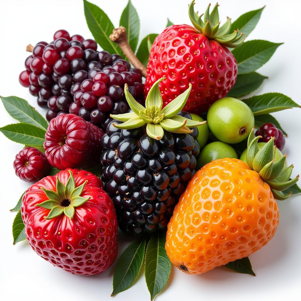 Variety of African berries used as natural sweeteners