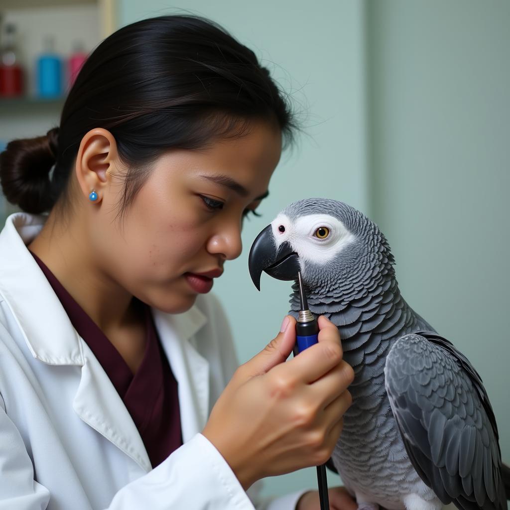 African Bird Veterinary Checkup in Coimbatore