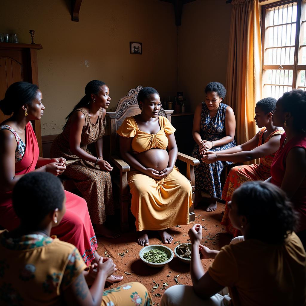 African Birthing Ceremony and Community Support