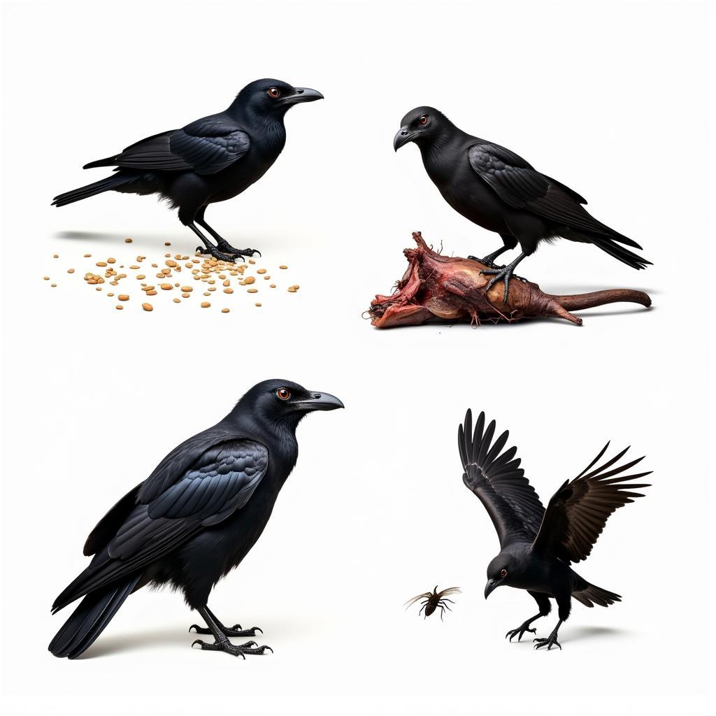 African Black Bird Ecosystem Roles - Seed Dispersal, Scavenging, and Predation