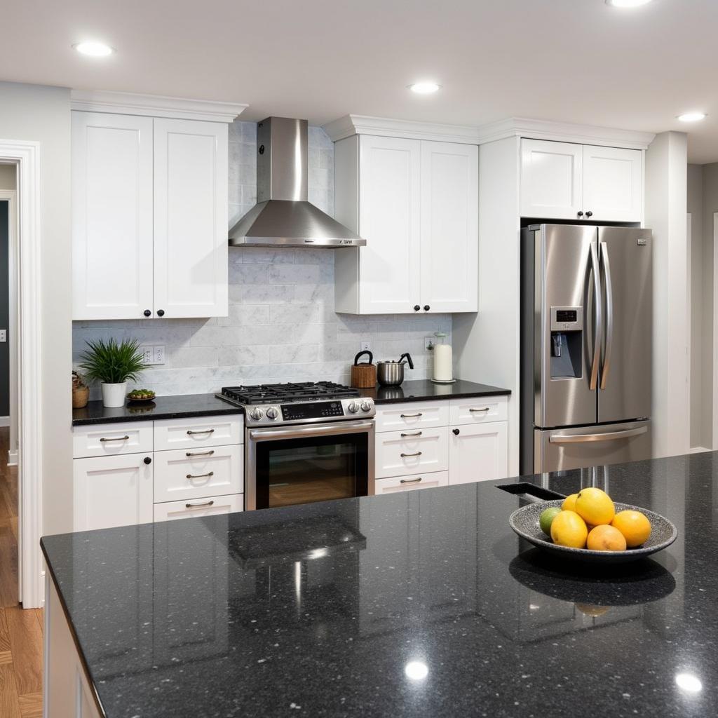 African Black Granite Kitchen Countertop