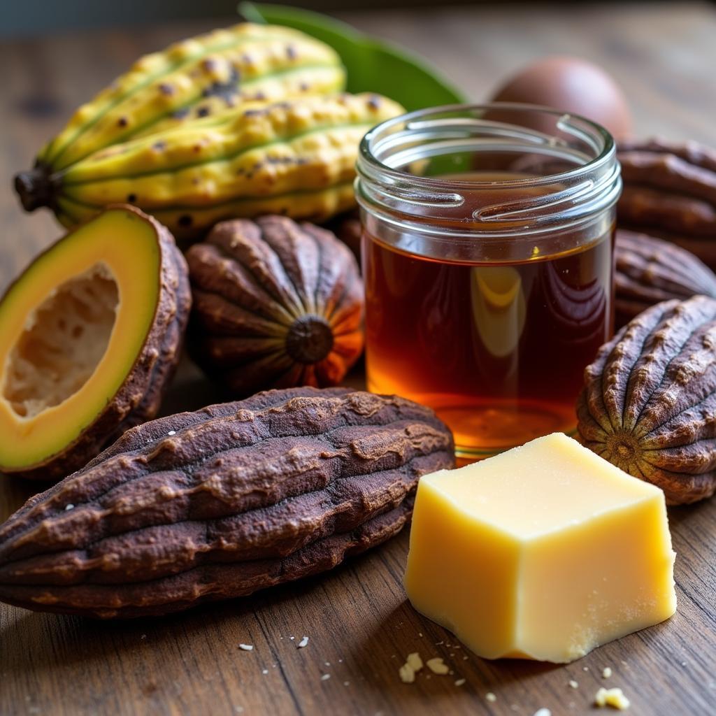 African Black Soap Ingredients: Plantain skins, cocoa pods, palm kernel oil, and shea butter are traditionally used to make this natural cleanser.