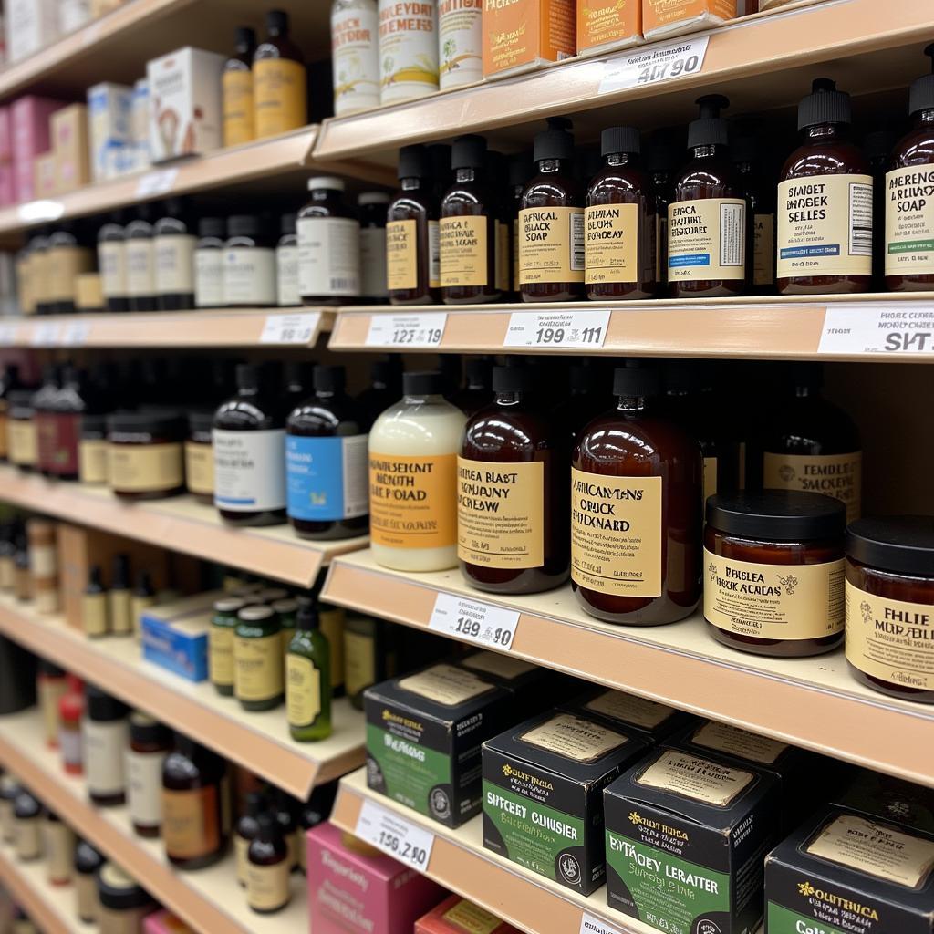 African Black Soap Display at Vitamin Shoppe