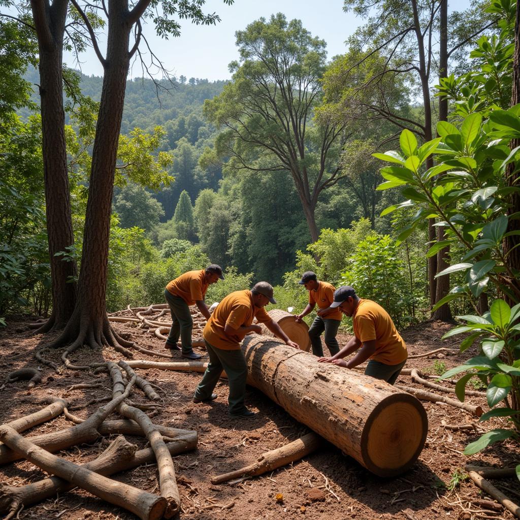 Sustainable Harvesting of African Blackwood in India