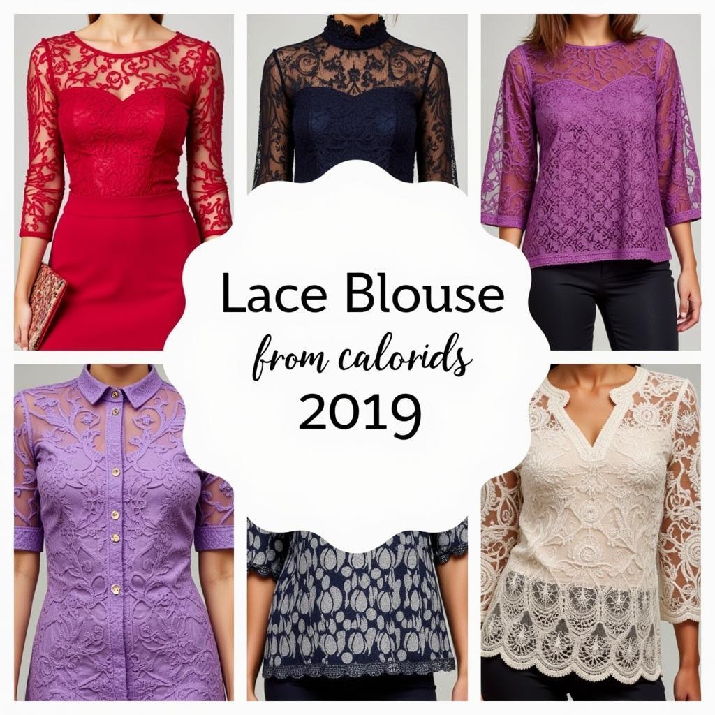 Lace Designs in African Blouses 2019