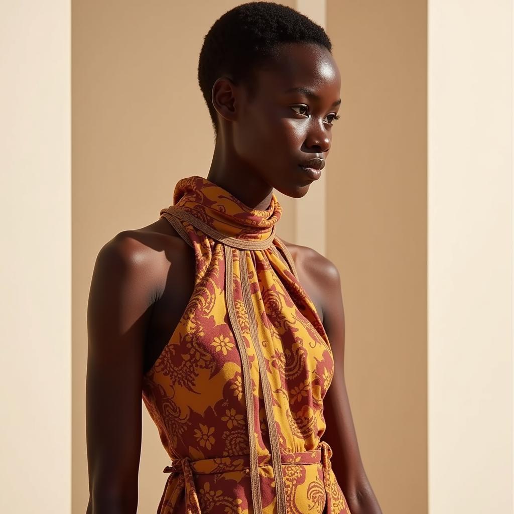 Modern African Fashion Inspired by Bordeaux Light Aesthetics