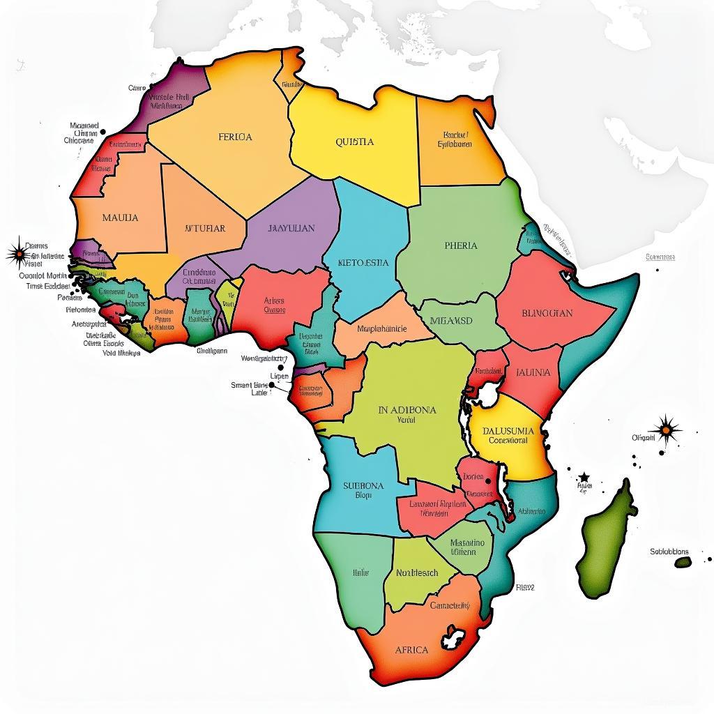 Map of African Borders