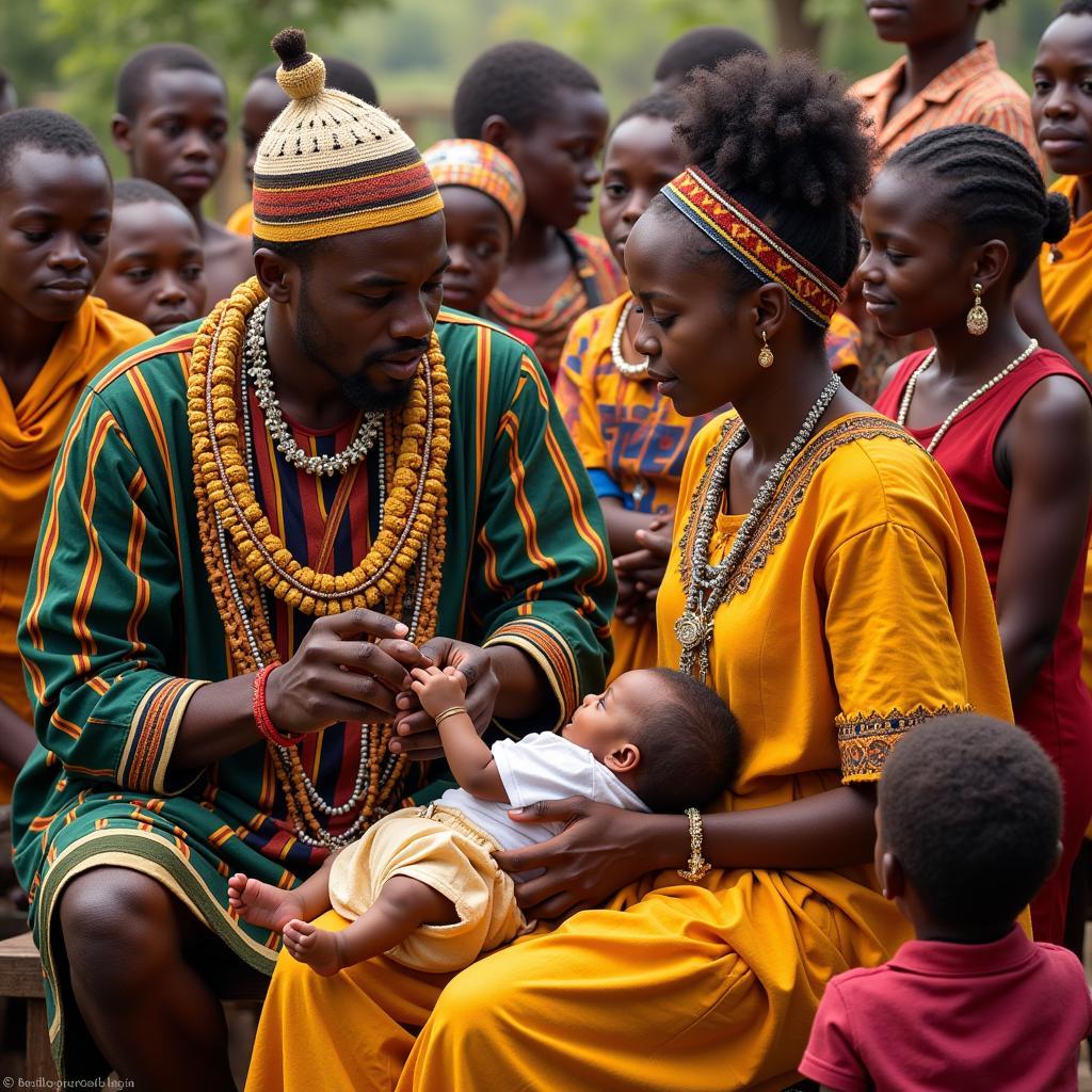 African Boy Naming Ceremony