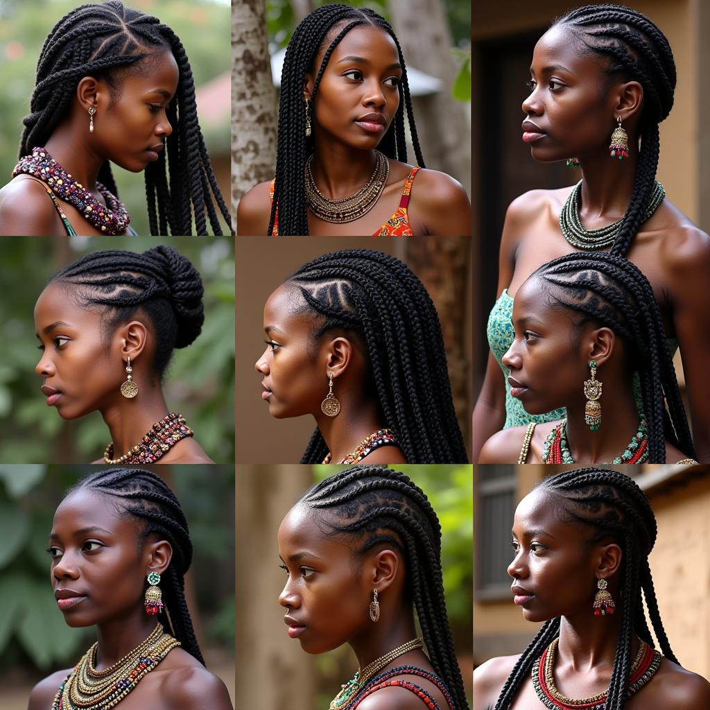 African Braided Hairstyles Reflecting Cultural Significance