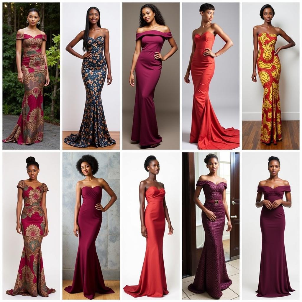 African Bridesmaid Dresses in Modern Silhouettes