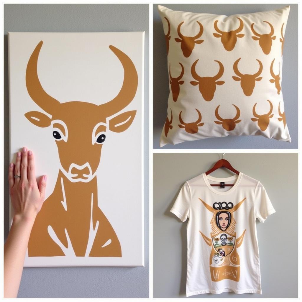 Applications of African Bull Horn Stencils in Various Crafts