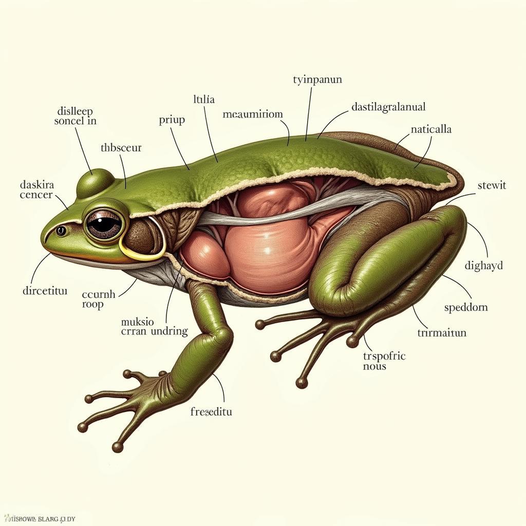 African Bullfrog Anatomy: Ear