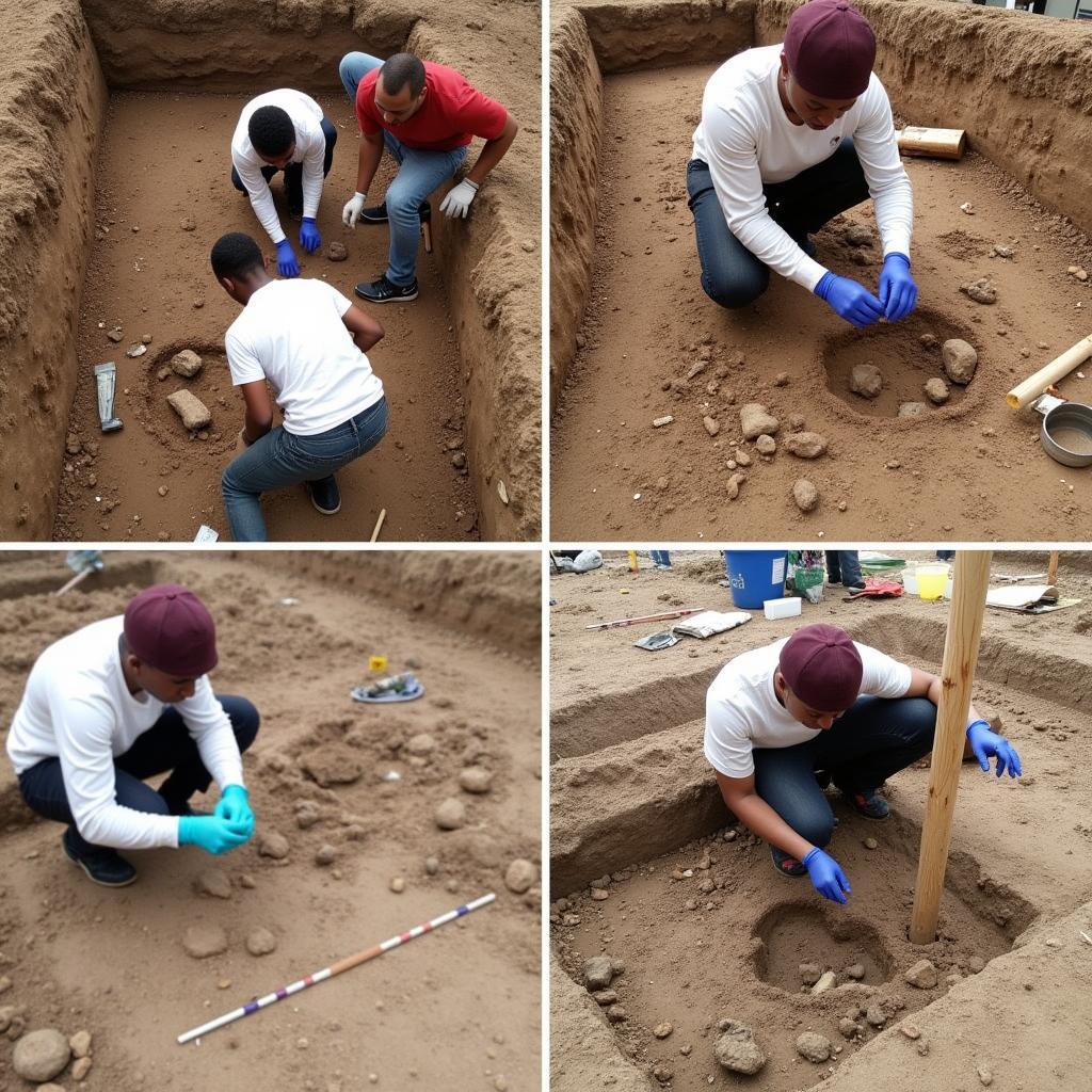 Archaeological Excavation at the African Burial Ground National Monument in New York City