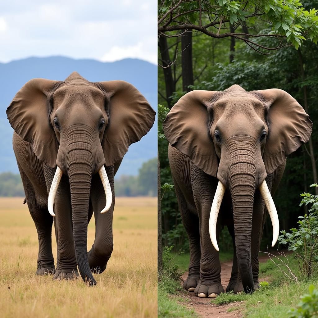 Comparing African Bush and Forest Elephants