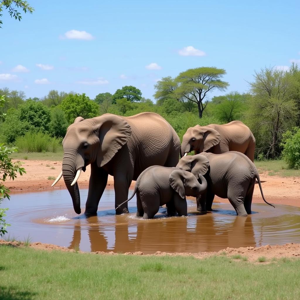 African Bush Elephant Family on YouTube