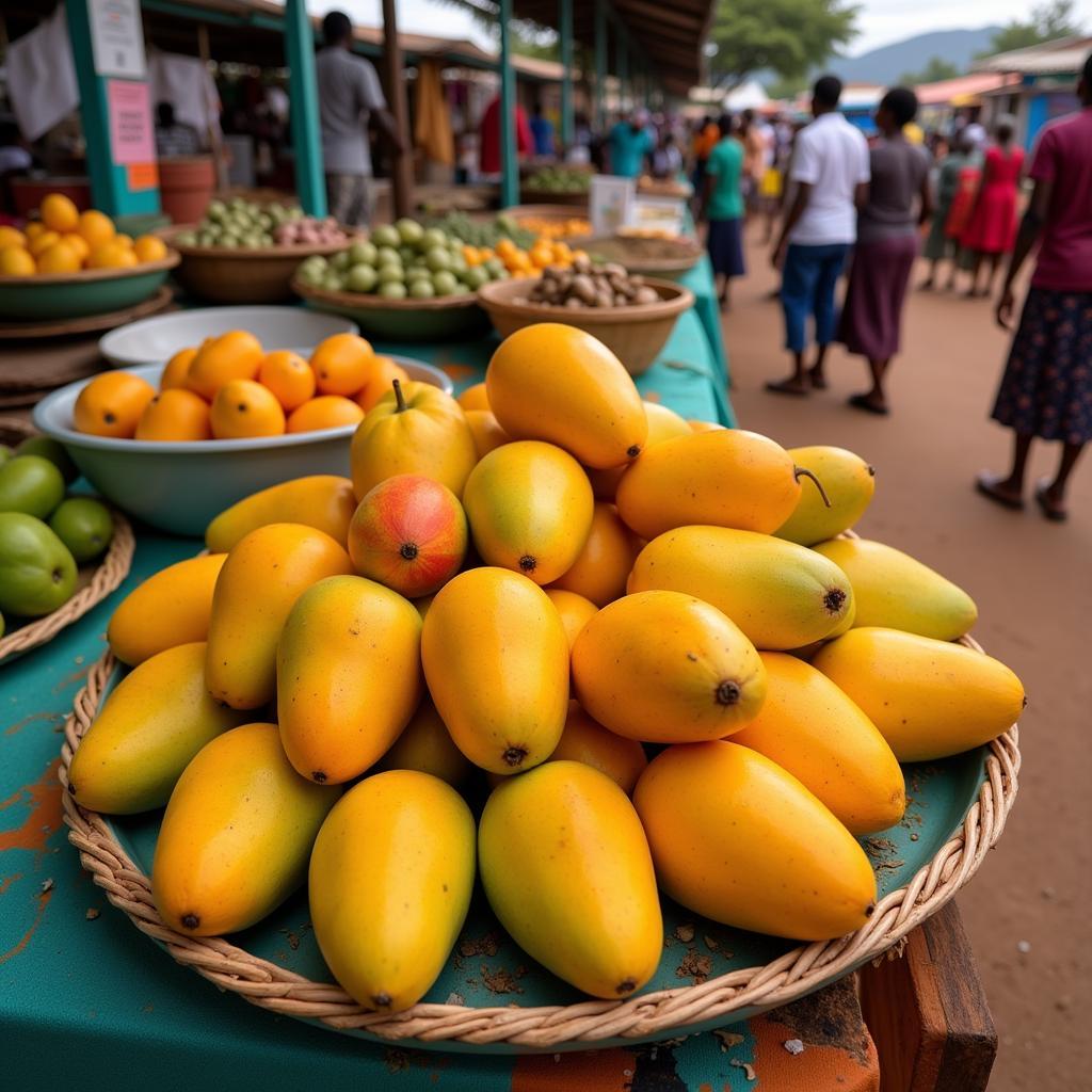 African Bush Mango in Traditional Market