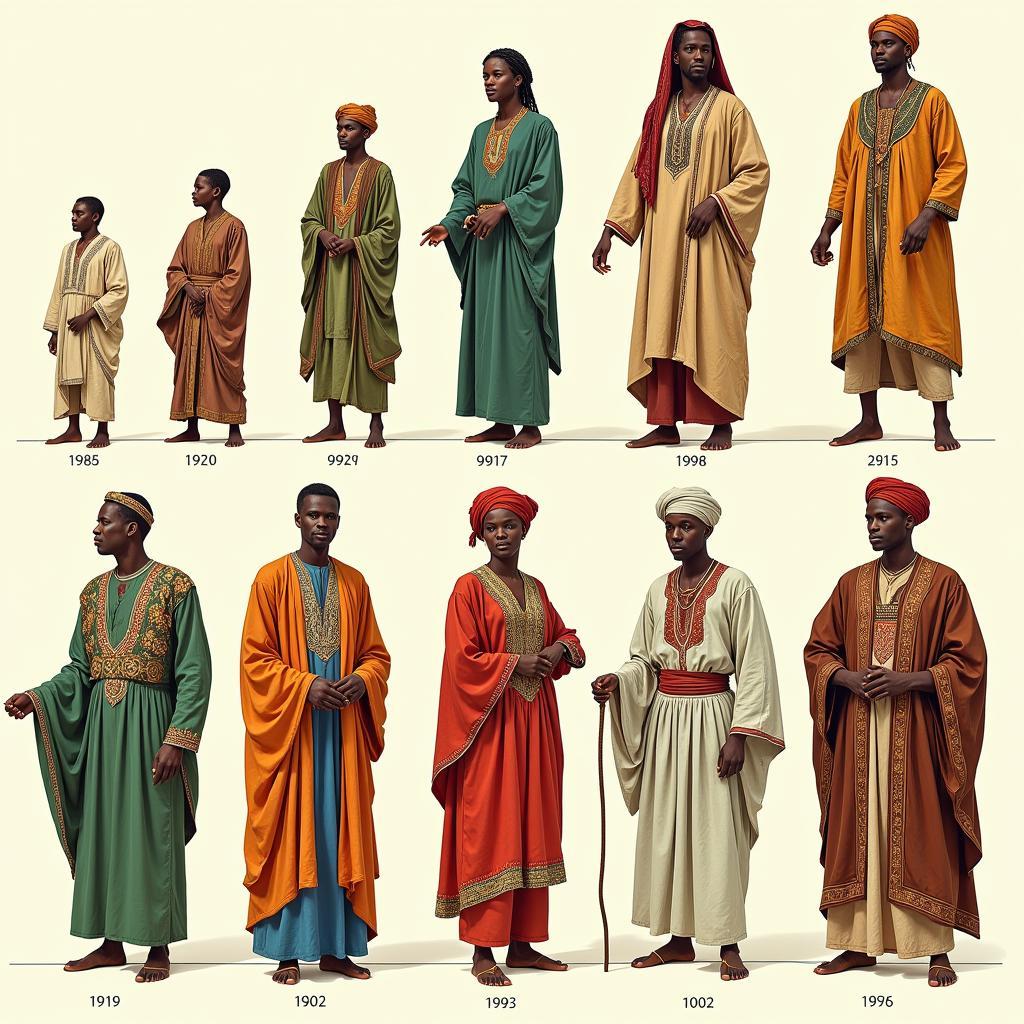 African Caftan Historical Evolution