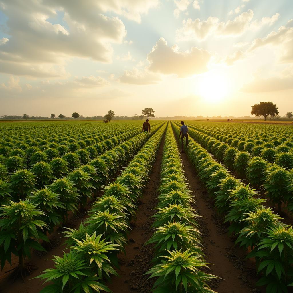 African Cannabis Cultivation Farm