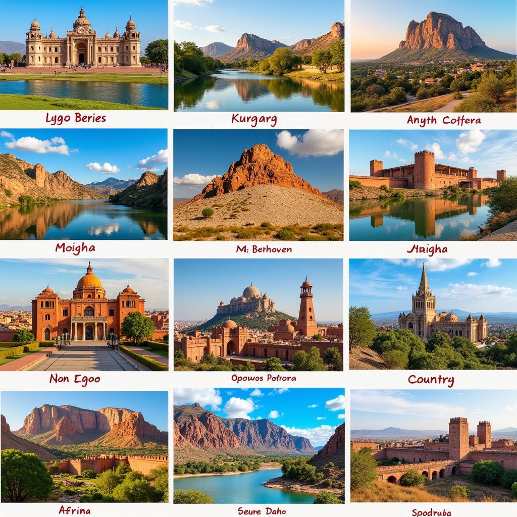 African Capitals Landmarks