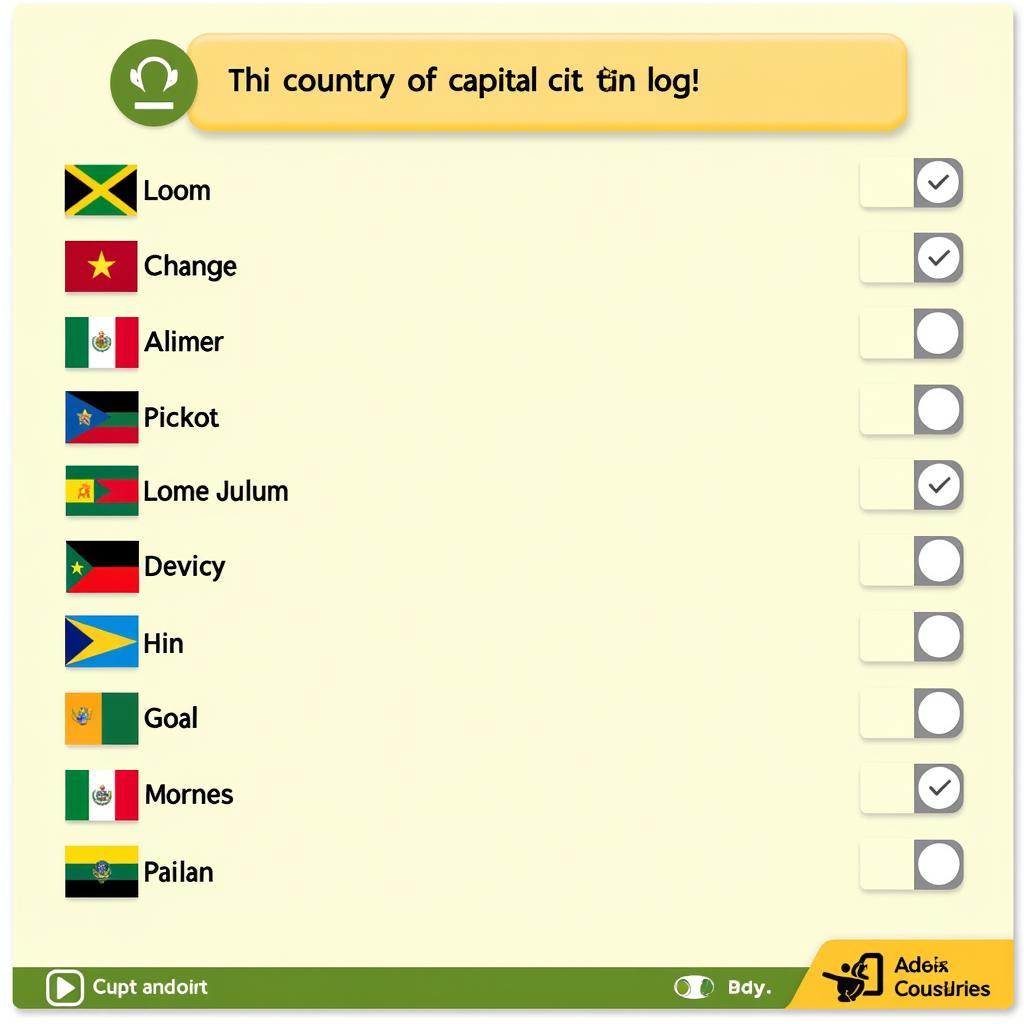 African Capitals Quiz with Flags