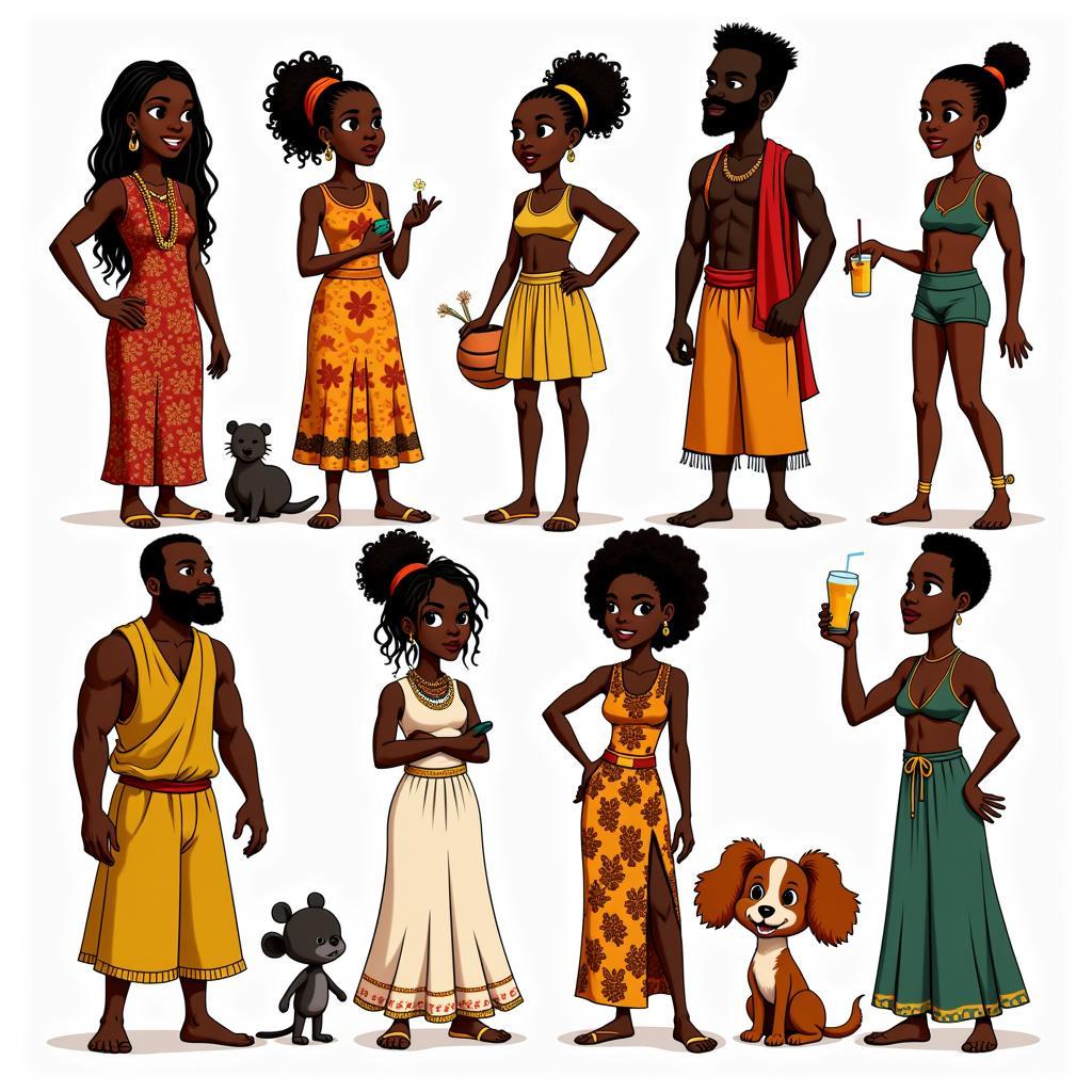 Exploring African Cartoon Representations and Cultural Sensitivity