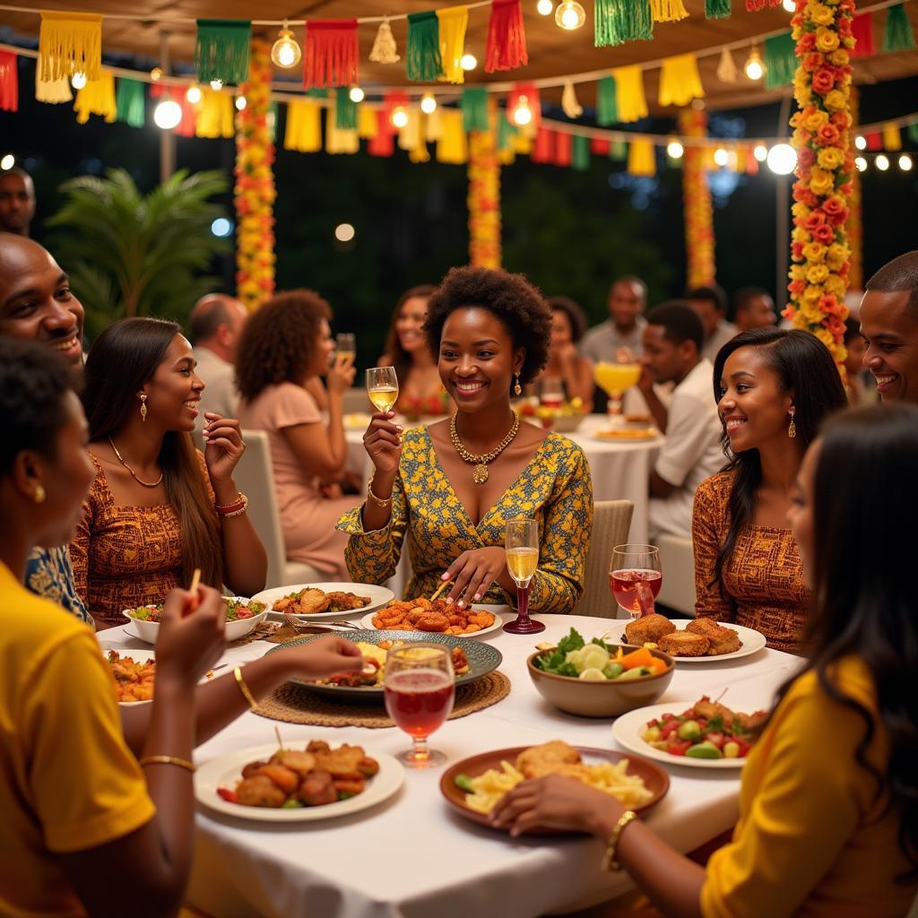 African Catering at a Maryland Wedding Celebration