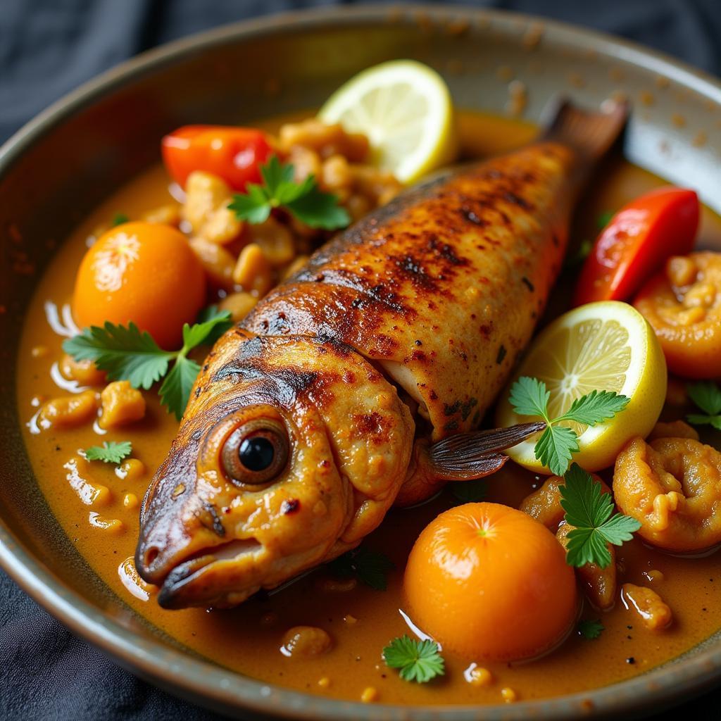 African Catfish in Tamil Cuisine