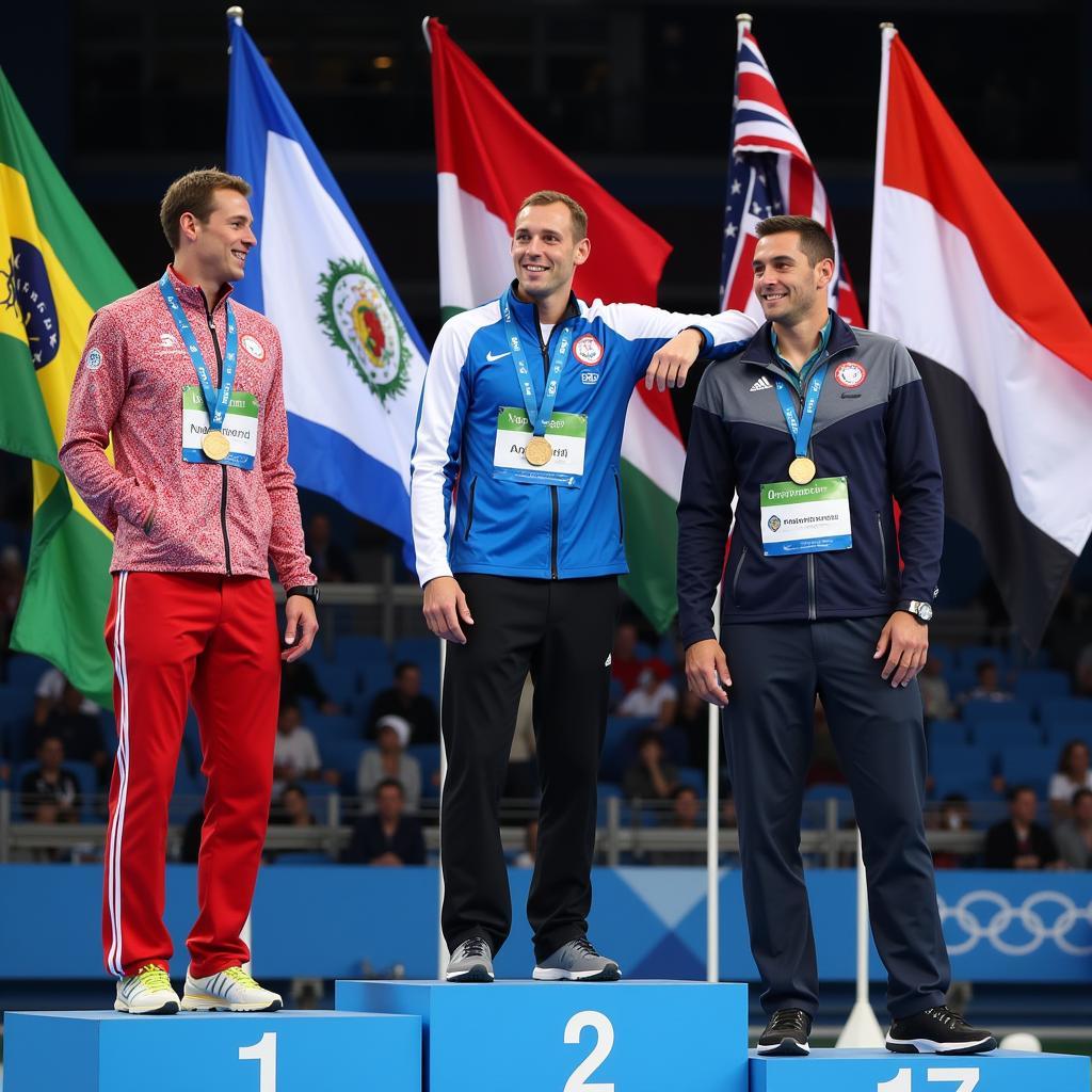 Medal Ceremony at the 2018 African Championship