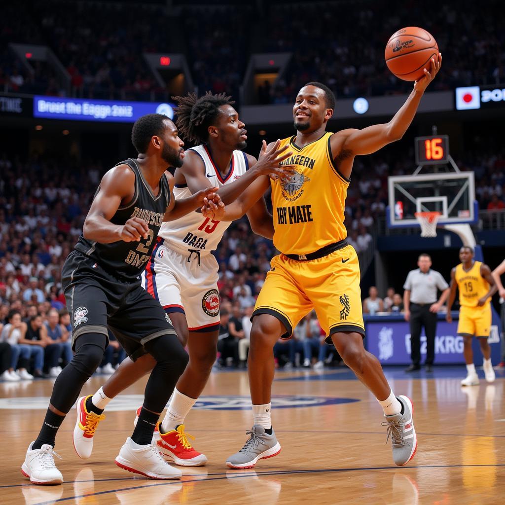 African Basketball Championship Game Action