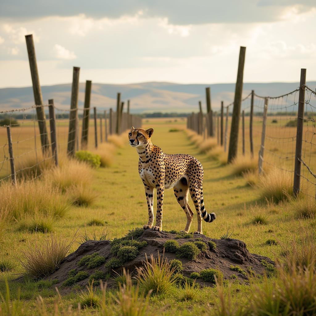 African Cheetah in a Fragmented Habitat