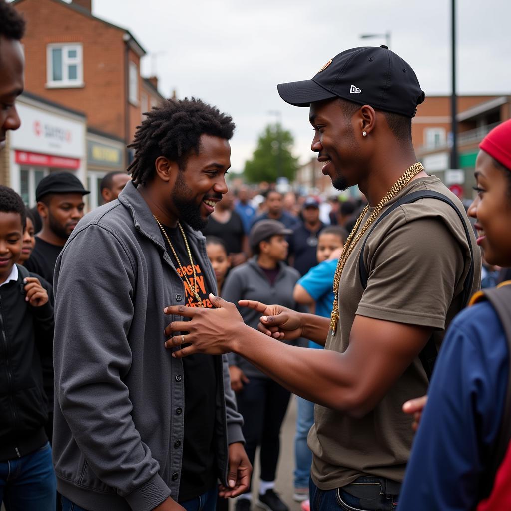 African Child UK Rapper Engaging with the Community