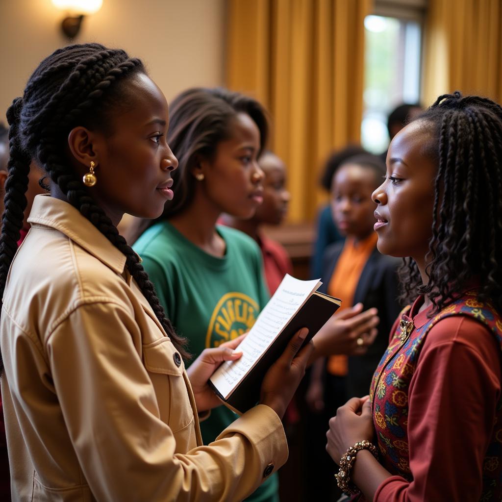 African Children's Choir learning new songs