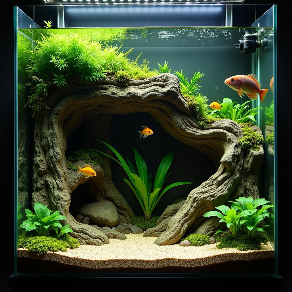 African Cichlid Breeding Tank Setup